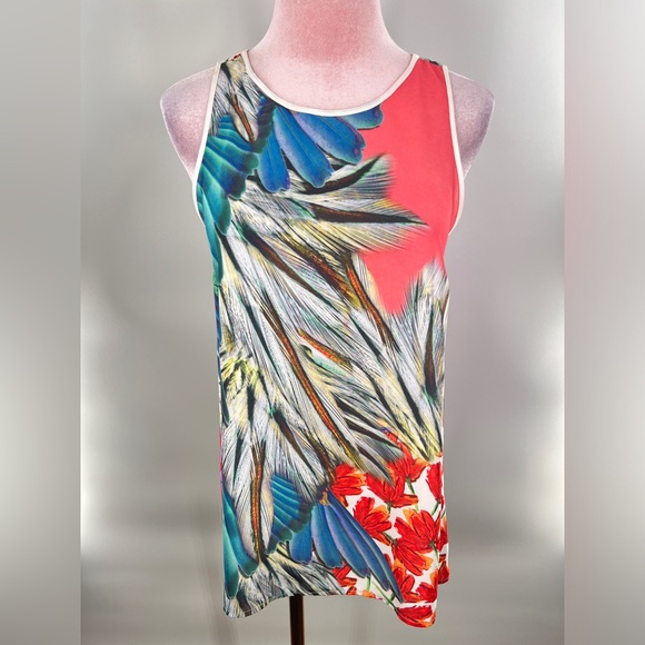 EUC Clover Canyon Multi Print Blouse - Picture 2 of 8